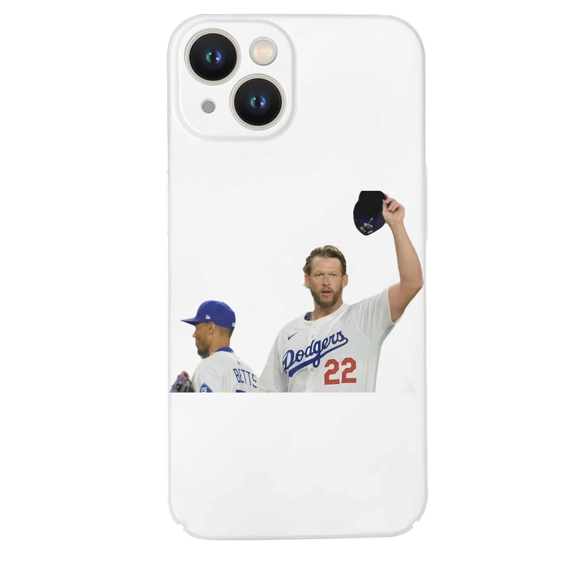 Clayton Kershaw 13 IPhone 14 Series Full-Cover Hard Case – Shockproof With Raised Camera Protection – Precise Cutouts, Wireless Charging Compatible – Durable, Anti-Yellowing, Easy To Clean